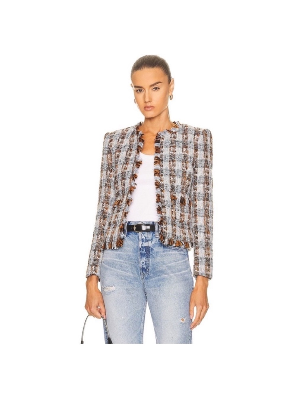 NEW L’Agence Tweed Jacket Sz 0